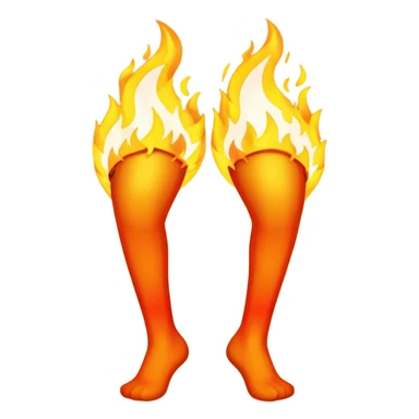 Jambes enflammées  sticker