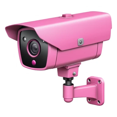 Security Camera pink with graffity sticker