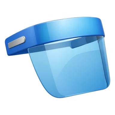 a blue rectangle labeled "visor" sticker