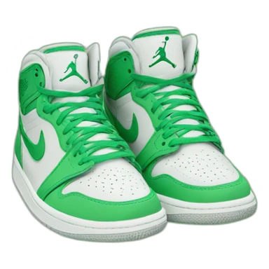 Nike jordan green colour sticker
