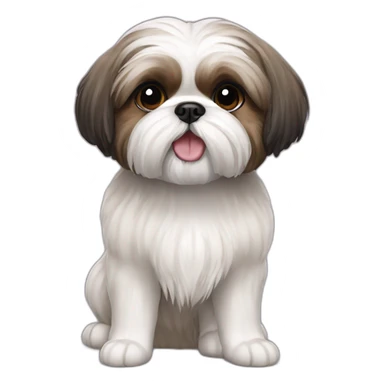 Shih Tzu dog blackish mouth sticker