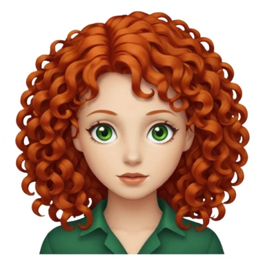 👩🏻‍🦰curly hair sticker