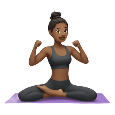 Woman exercise  sticker