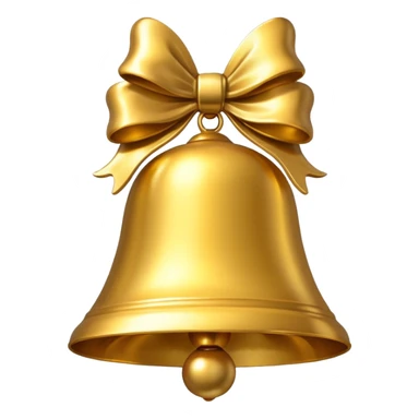 christmas emoji bell sticker