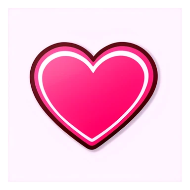 Pink heart fancy  sticker