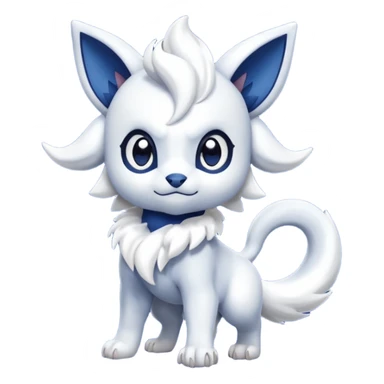 Absol-Meowstic-Fakémon-hybrid-creature (full body)  sticker