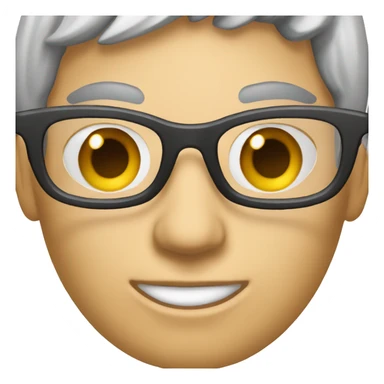 a text CAM4 in capital with font helvetica bold and wearing secretary glasses sticker