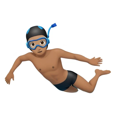 determined pool diver dives into a pool of confidence blue water underneath  sticker