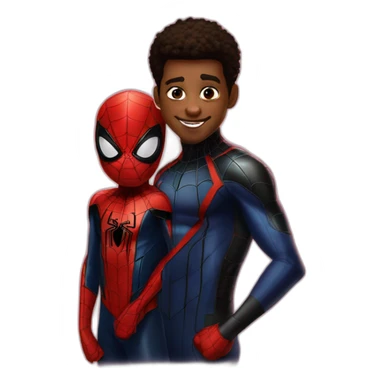 peter parker e miles morales sticker