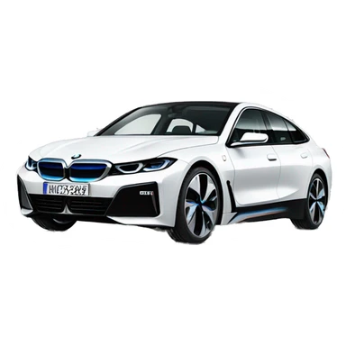 bmw i4 e35 2024 white sticker