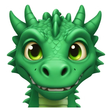 dragon-clear-green eyes sticker