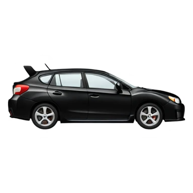 Black subaru Impreza 2010 sticker