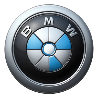 A BMW LOGO sticker