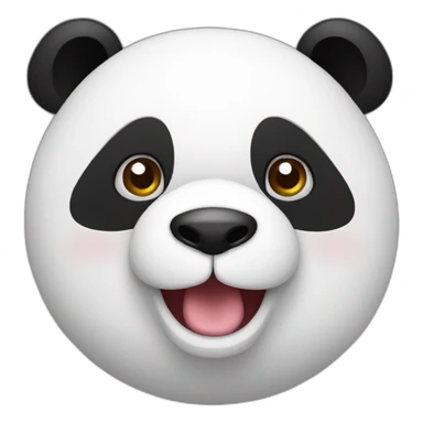 Panda happy sticker