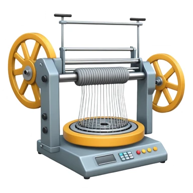 A circular knitting machine  sticker