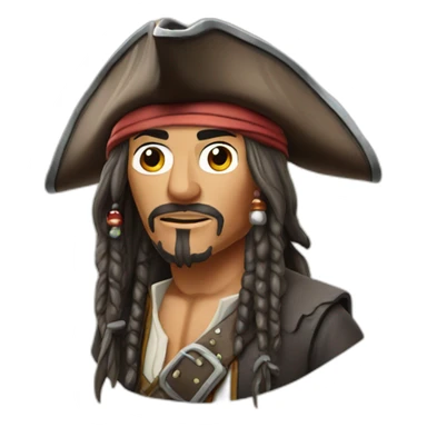  iced jack sparrow sticker