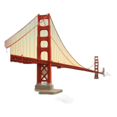 San Francisco golden gate bridge sticker