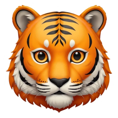 tiger with black human mustache sticker