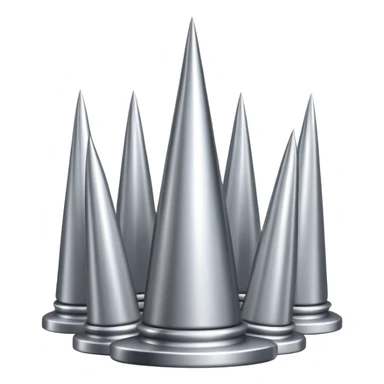 Metal spikes sticker