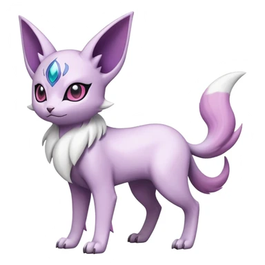Espeon-Absol-Skitty-Pokémon-Fakémon-hybrid-creature (full body) sticker