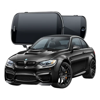 M3 g80 black with black wheels sticker