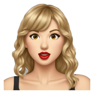taylor swift kissing herself sticker