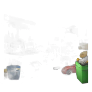 coding in a messy garage sticker