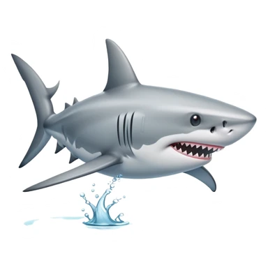 shark with shoes on sticker
