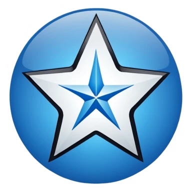 a logo of a club called wish fc blue and white and black sticker