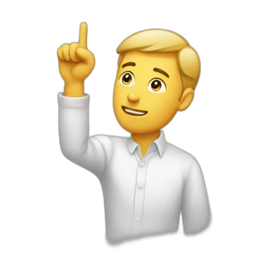 Men which make the lettre L with his finger on in head sticker