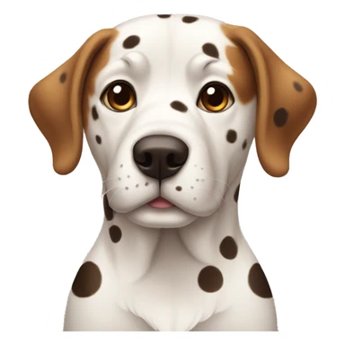 dog with many spots sticker