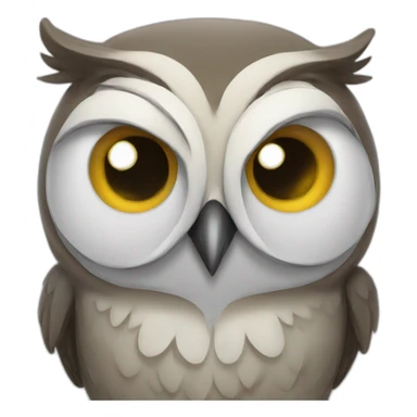 Owl crying tear sticker