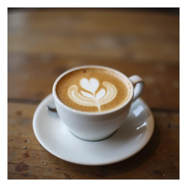 realistic café latte vanilla sticker