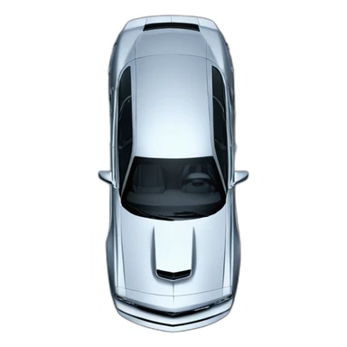 top view of dodge hellcat sticker