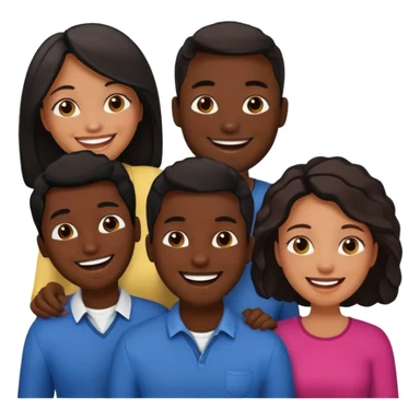 Foursome mmff emoji of black people enony sticker