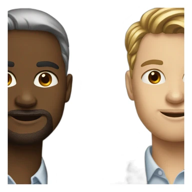 two-Colleagues-talking-white-skin sticker