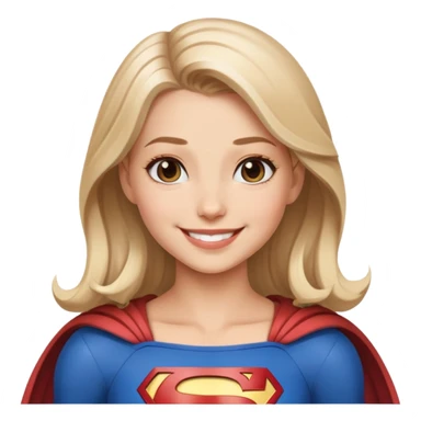 Supergirl smiling  sticker