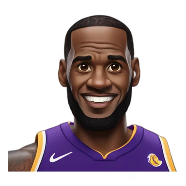 lebron james Emperor Lakers sticker