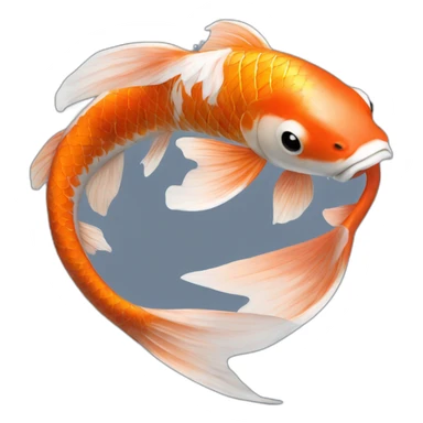 Koi i anns pond sticker