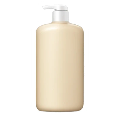 hair shampoo and conditioner bottle beige sticker