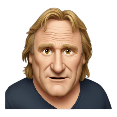 Gérard Depardieu, buvant du vin sticker