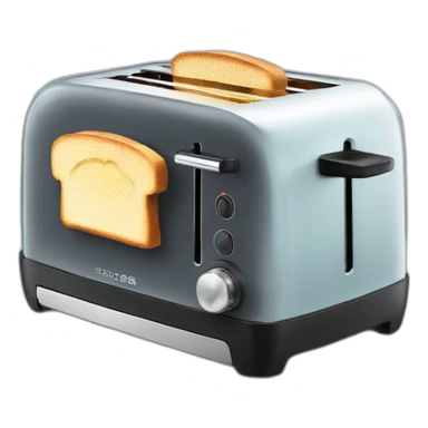 A toaster that is made of glass sticker