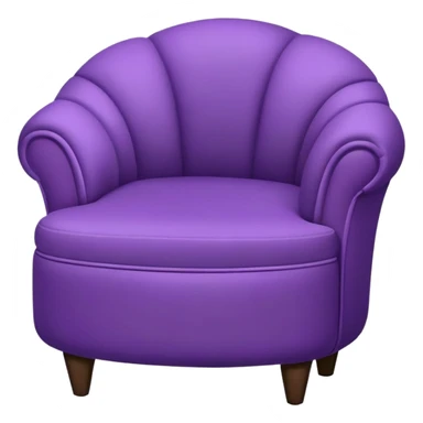 Ottoman bag chair purple  sticker