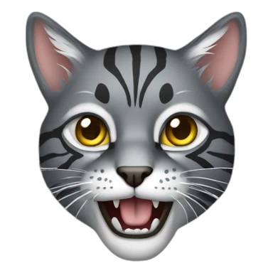 Predatory cat sticker