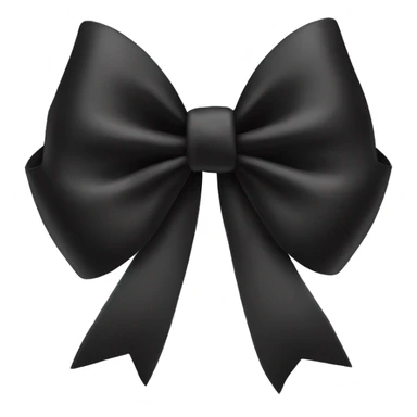 black coquette bow sticker