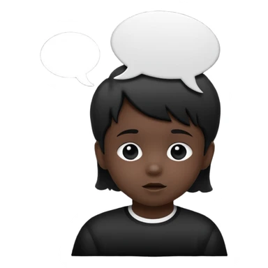 child silhouette with speech bubble sticker