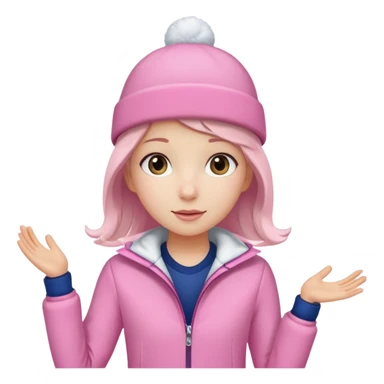 Niña patinando sticker