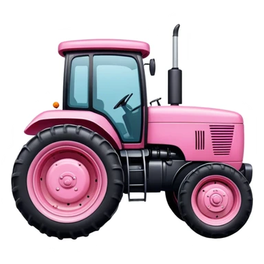 Pink tractor  sticker