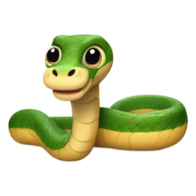Cute snake with legs and feet sticker