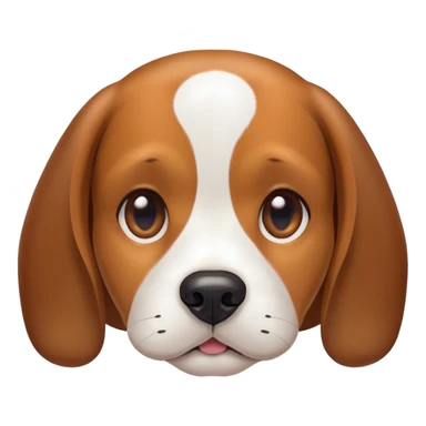 Beagle dog face sticker